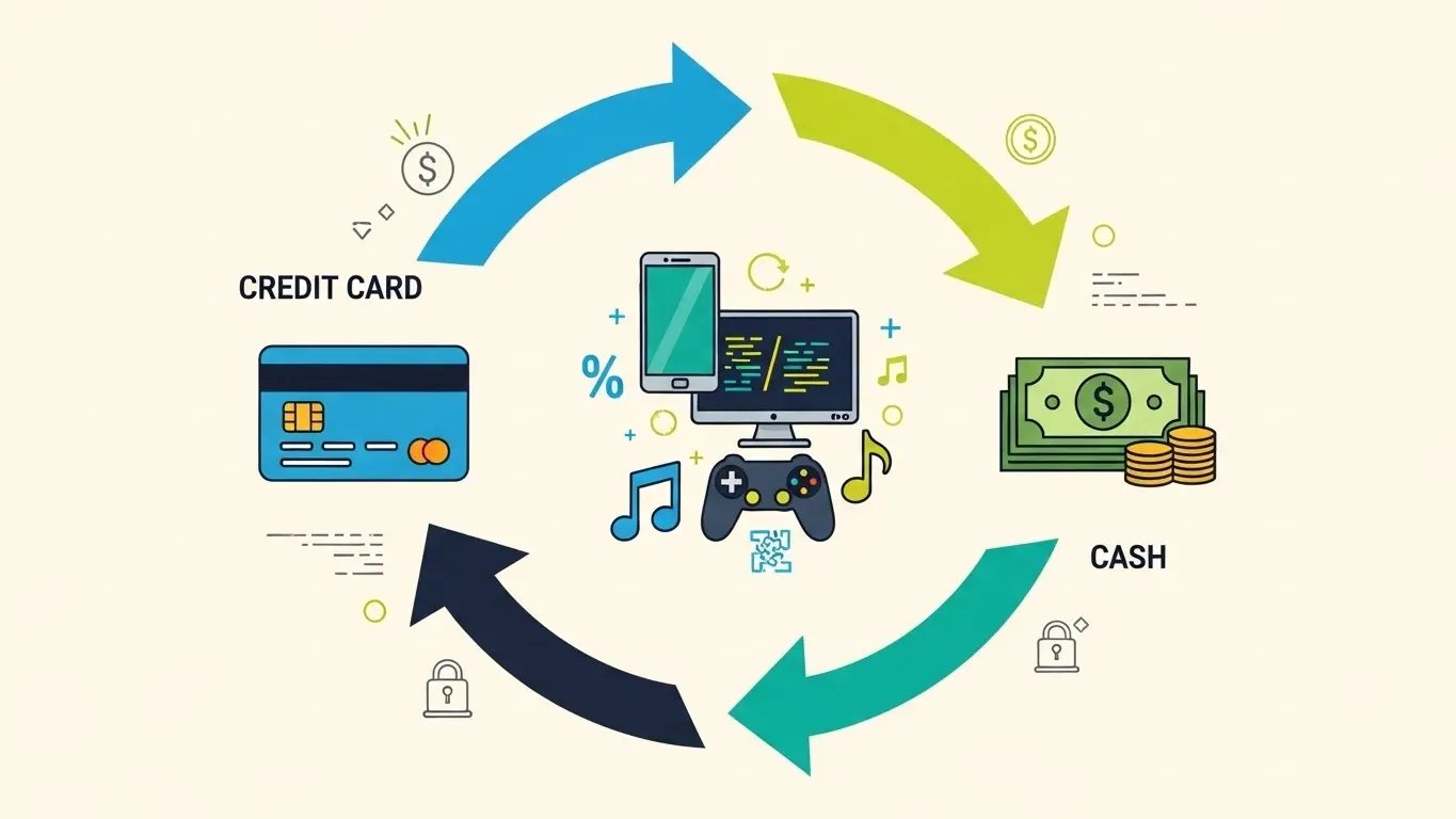 신용카드 현금화 업체 핵심 단계를 정리한 체크 이미지 - cashout-apps-sites-ranking-26-3
