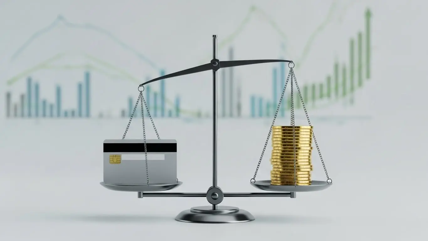 카드 현금화 수수료 구조를 보여주는 그래픽 - 90-2-5